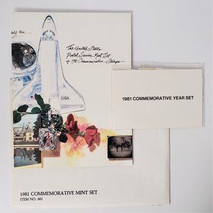 1981 USPS Mint Set of Commemorative Stamps